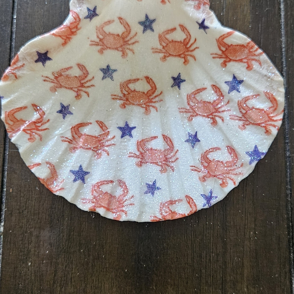 Crab and Star Print Kids Shell Accessory